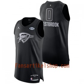 NBA Oklahoma City Thunder Trikot Russell Westbrook 0 2018 All-Star Jordan Brand Schwarz Swingman - Herren